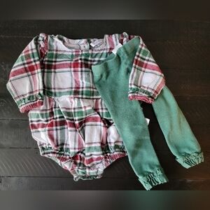 Rufflebutts Bubble Romper and Footless Tights